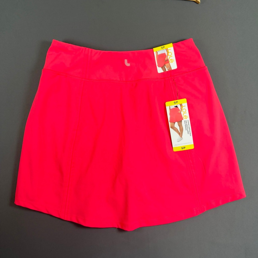 LOLë Athletic Skort Coral Pink Built-In Shorts Women's Small NWT